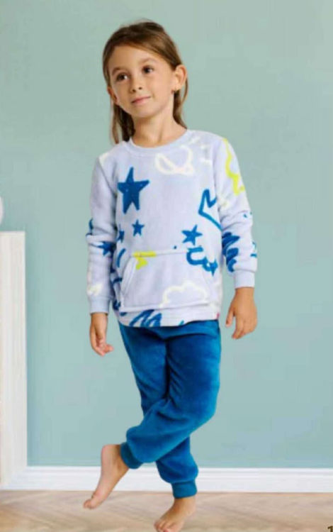 Picture of 1010 GIRLS 100% POLYESTER THERMAL FLEECY TWO PIECE PYJAMA